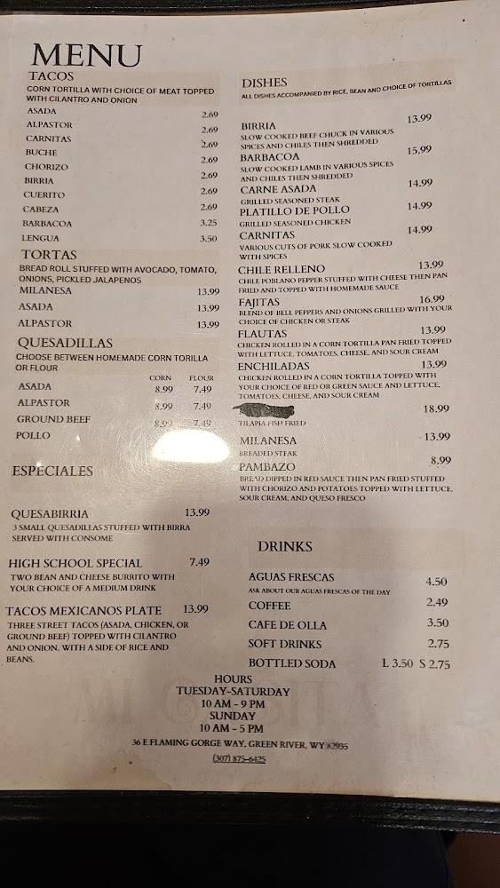 Mi Casita Menu image 1